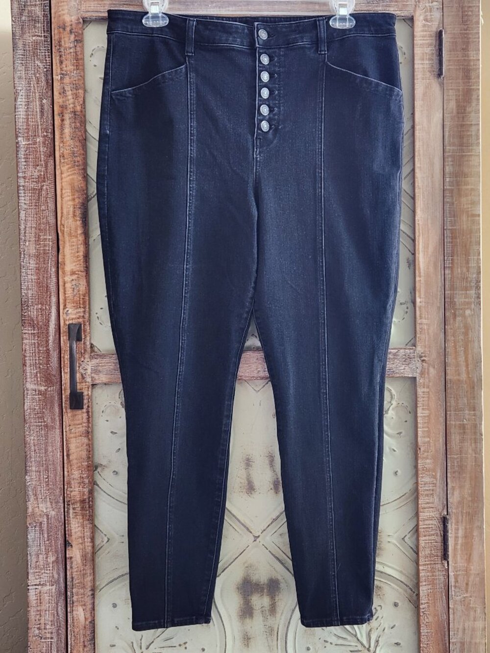 American Eagle "The Dream Jean" Black Button Fly | Size 20